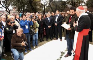 Inauguración del oratorio del Parque 9 de Julio