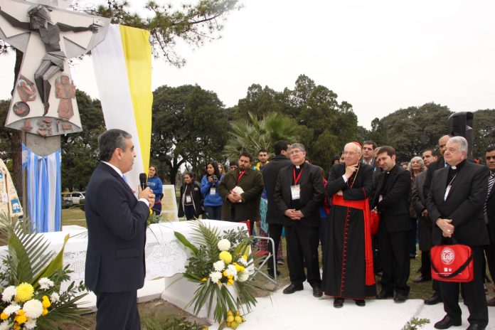 Inauguración del oratorio del Parque 9 de Julio